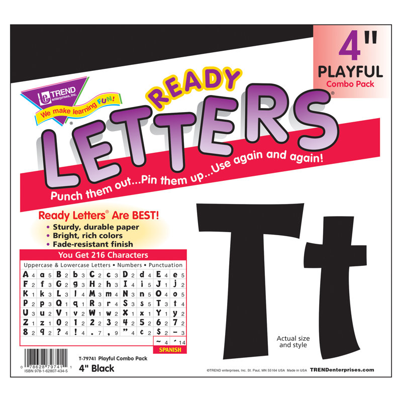 Lettres combinées ludiques, Noir