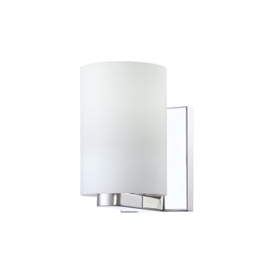 1-Light Dimmable LED Silver Bath Sconce -  Eurofase, 33230-016