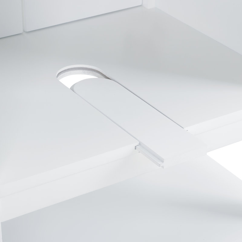 Ensemble de meuble-lavabo simple 30 po Jewell, Blanc / nickel brossé