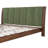 Arden Mid-Century Modern Wood Bed Frame With Green Finish And Headboard-118707263-118707262