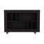 Console console, 5 tablettes, 4 roulettes