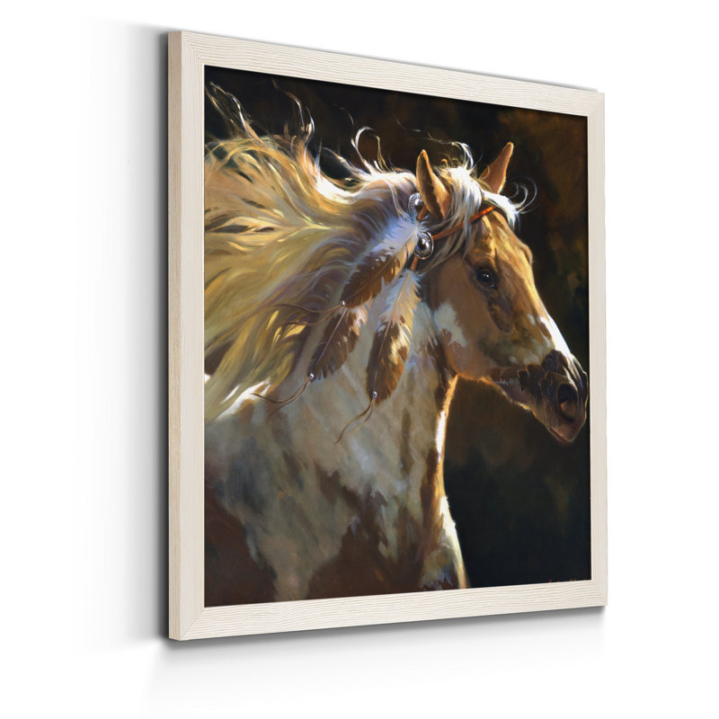 Supposition I-impression sur toile, Cadre blanc, H 21 po x l 21 po x P 1 po