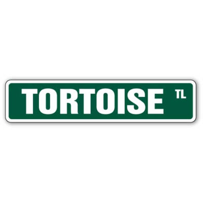 Tortoise Street Sign Turtle Turtles Lover Collector Fun
