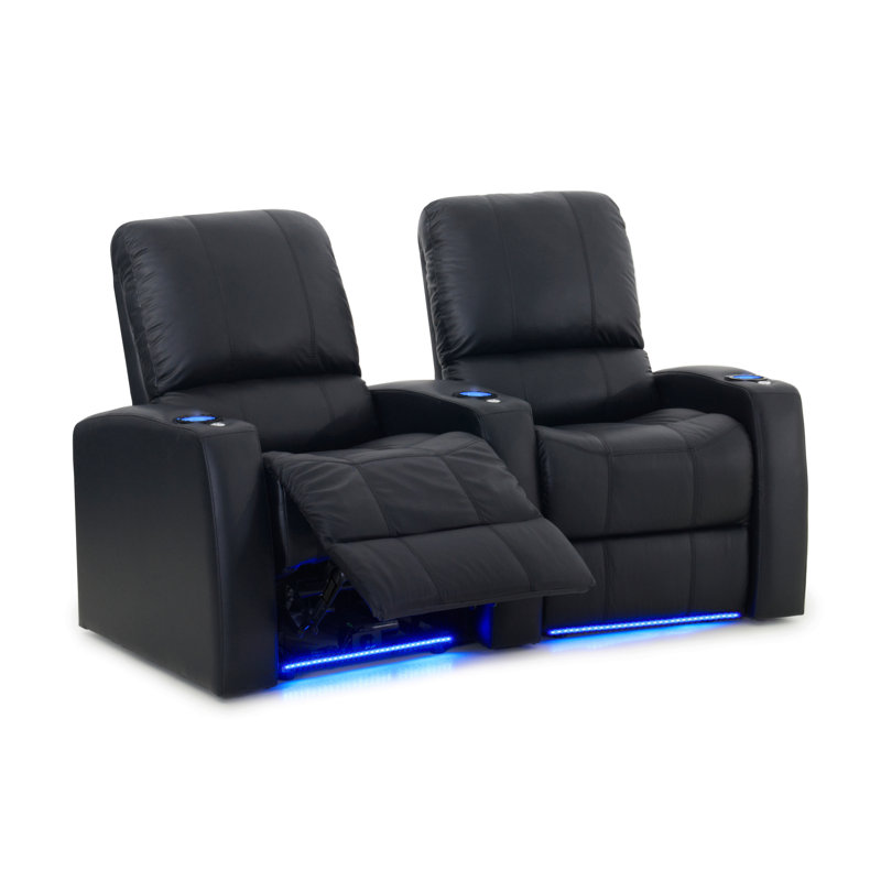 Causeuse de cinéma maison Blaze XL900 (rangée de 2), Acajou ultra, Manuel
