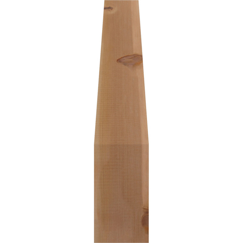 Attelle de genou Funston, Cèdre rouge, Lisse, H 30 po x l 5,5 po x P 22 po