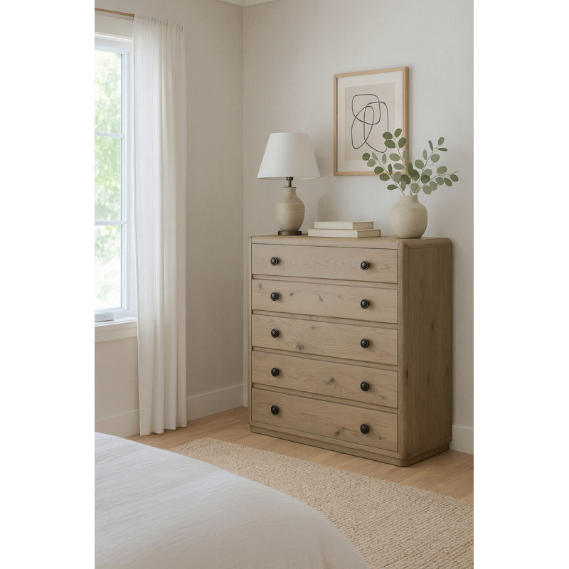 Commode en chêne noueux anglais