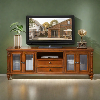 American solid wood TV cabinet