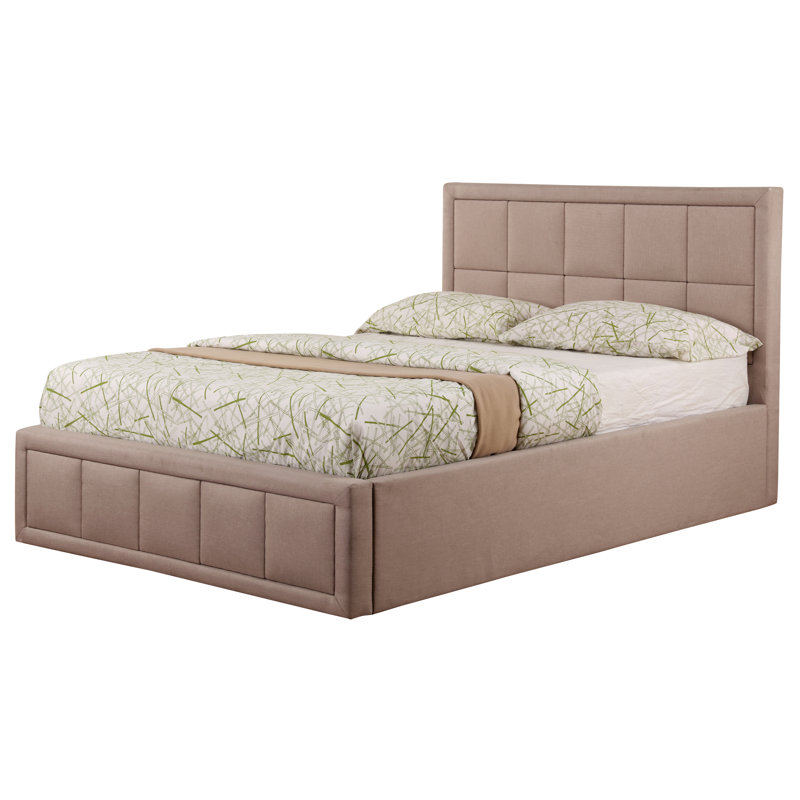 Tremblay Upholstered Ottoman Storage Bed, Double (4'6), Grey