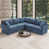 Dark Blue Linen