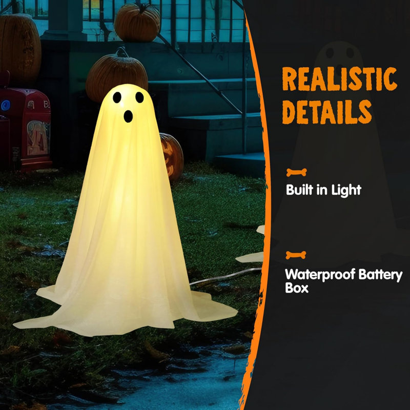 Halloween Ghost Ornaments Stuffed Holiday Accent