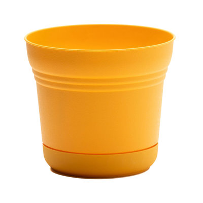 Saturn Traditional Plastic Indoor/Outdoor Round Planter with Saucer