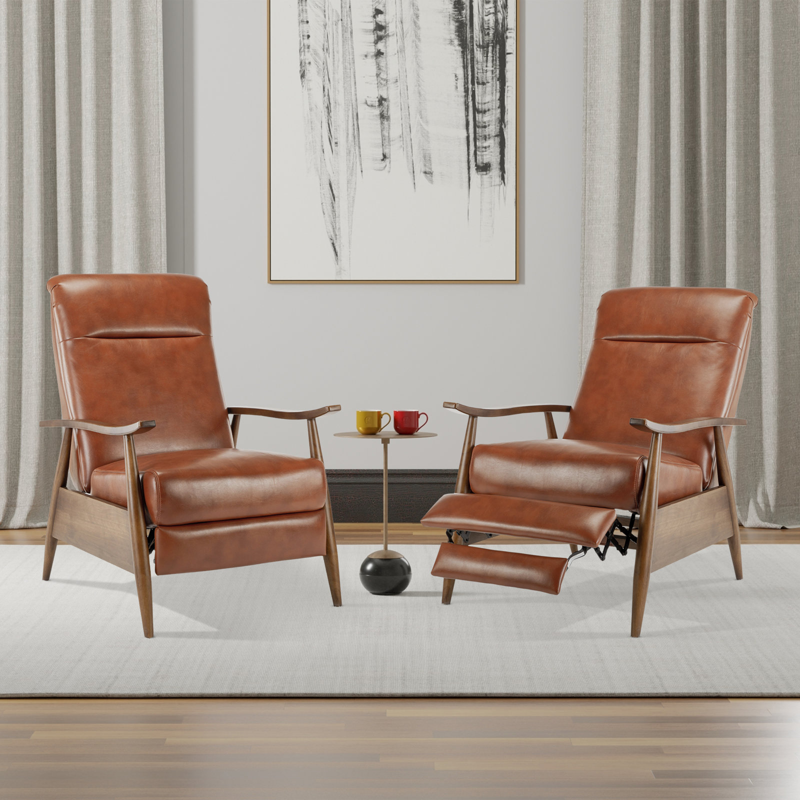 Imona 30" Manual Recliner, Brown