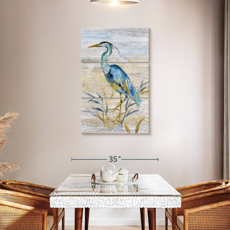 Brampt Blue Heron II, 45" H x 28" W
