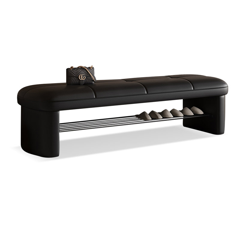 Banc rembourré, Noir