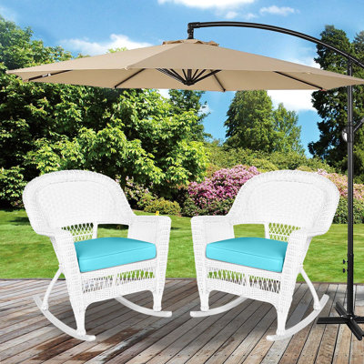 Raenesha Outdoor Rocker with Cushions