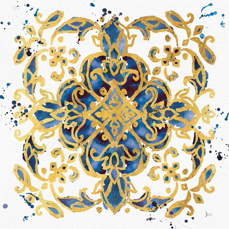 Petits bijoux IV - bleu, H 20 po x l 20 po