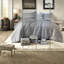 Modern Grey Cationic Dyed Bedding Sets, Polyester Jacquard For Home