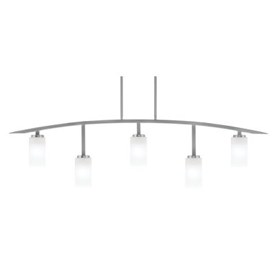 Kurve 5 Light Bar Shown In Graphite Finish With 3.5" Glass
