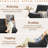Gray Microfiber Accent Chair With Button - Detail, Corduroy Upholstery, High Density Memory Foam, No Assembly, Bedroom Family Time Assembly-1310895488