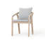 Chaise de salle à manger d'extérieur en bois d'acacia avec coussins Marinee-123171775