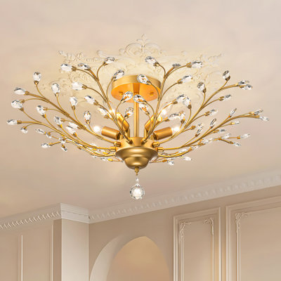 Plafonnier semi-encastré 5 lumières Jamei