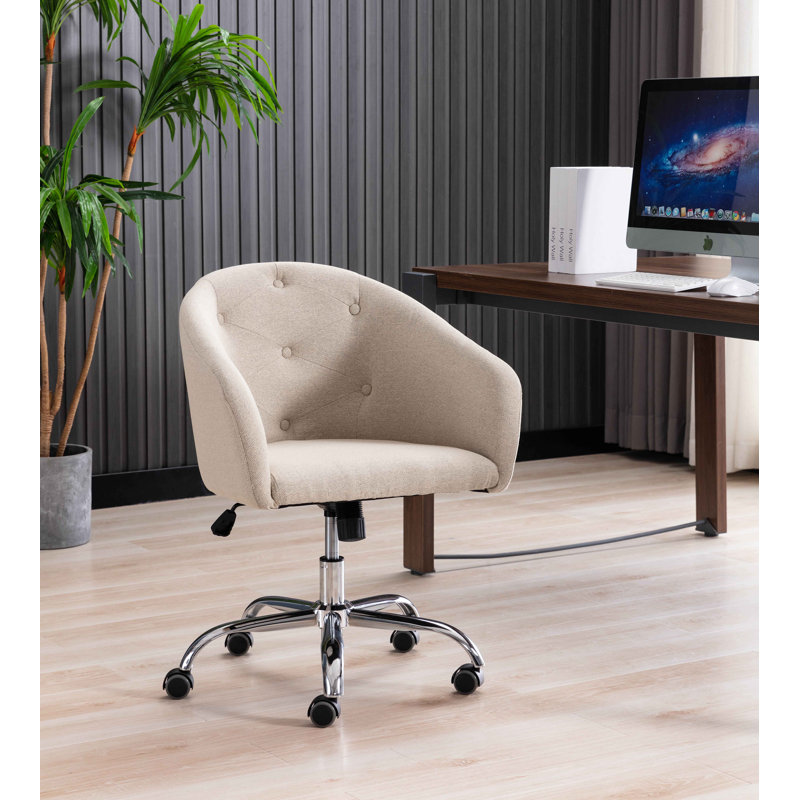 Chaise de travail Fem, Beige