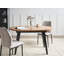 Extendable Oval Metal Base Dining Table