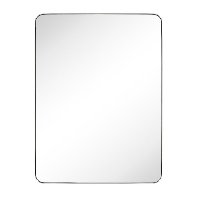 Miroir de salle de bain Kengston, Nickel brossé, 48 po x 36 po