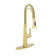 Spring Neck Standard Kitchen Faucet with Dual-Function spray head and Deck Plate