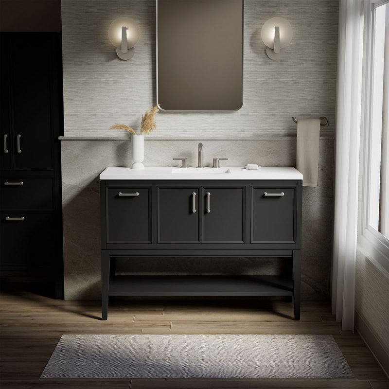Winnow 48-In Bathroom Vanity Set, Slate Gray