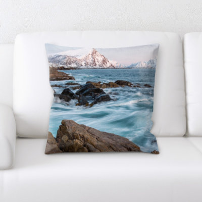 Microsuede Reversible Throw Pillow
