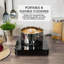 Abode AINDH1001 Portable Single Induction Hob, Digital Touch Control 2kW - Black