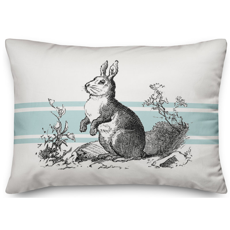 Coussin lombaire à rayures rétro Hippity Hoppity