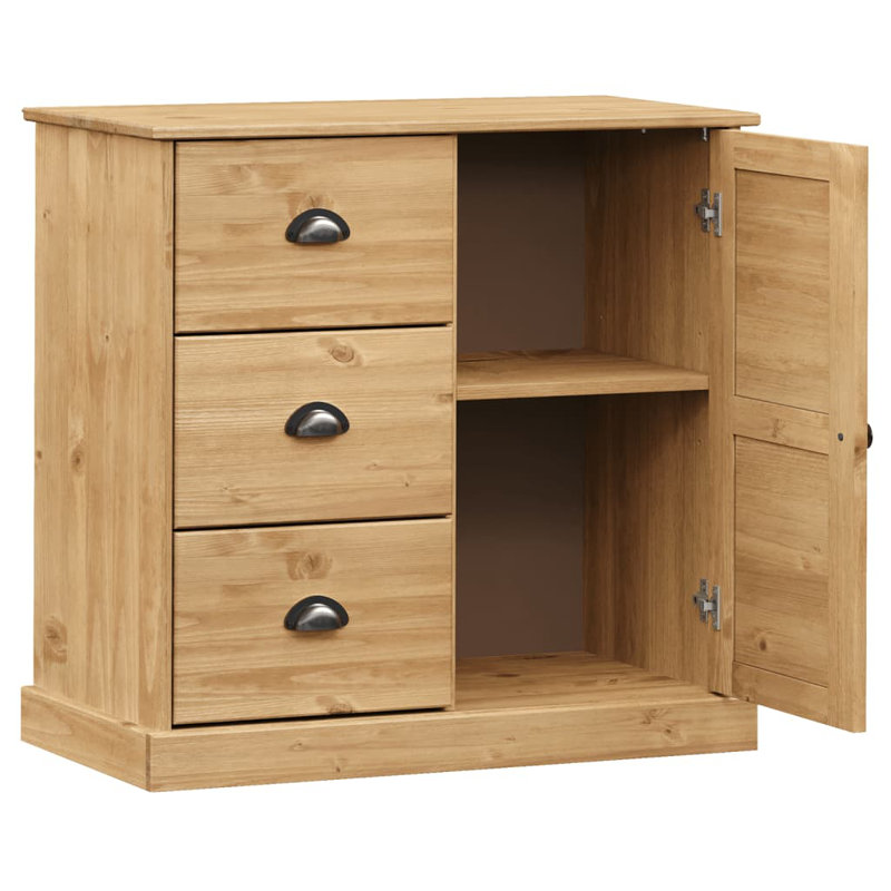 78cm Solid Wood Sideboard, Brown