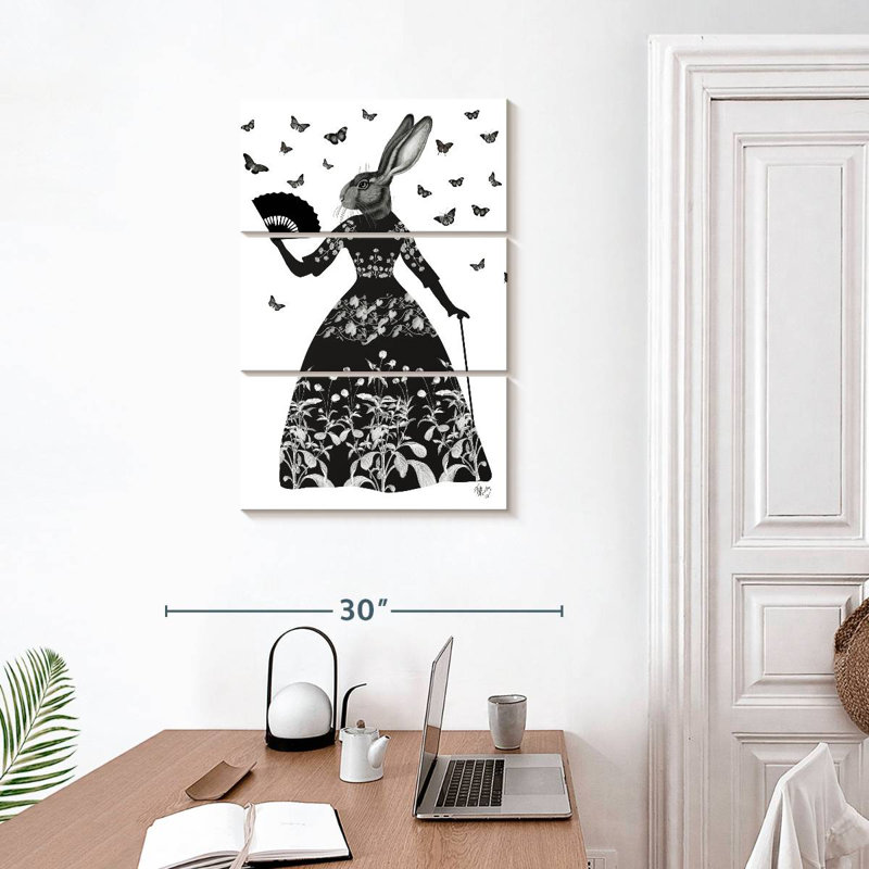 Ketti Black Rabbit I, 32" H x 20" W