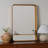 Georgina Gold Mirror with Shelves Accent and Bathroom/Vanity Mirror