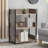 Chrystin 30“ H x 23” W Iron Etagere Bookcase 3 Shelf Open Shelf Storage Bookcase-1735847302