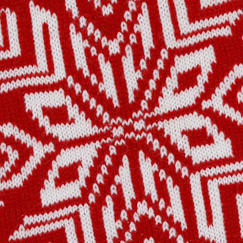 Chaussette de noël en tricot flocon de neige