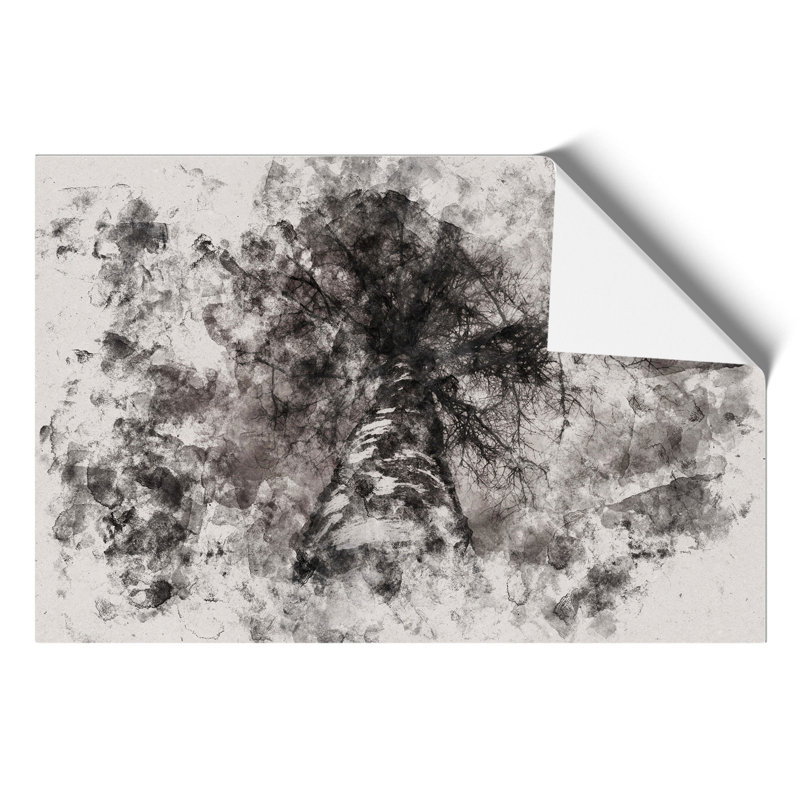 Birch Tree Watercolour - Frameless Print, 59cm H x 84cm W x 0.1cm D