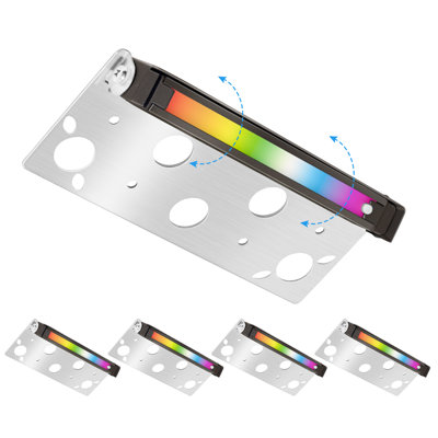7" Multi-Color LED Hardscape Paver Light Low Voltage-4PK