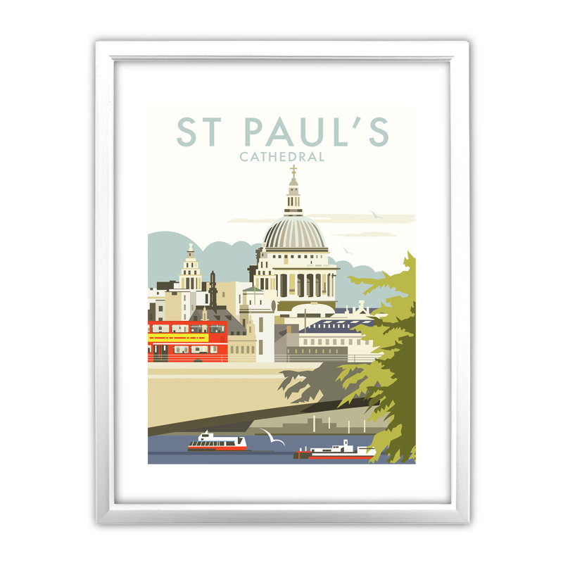 Dave Thompson - Single Picture Frame Print on Canvas, White