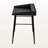 Vivaldi Black Finish Computer Desk With Hutch & Metal Leg, 33.77" H X 47.02" W X 23.6" D