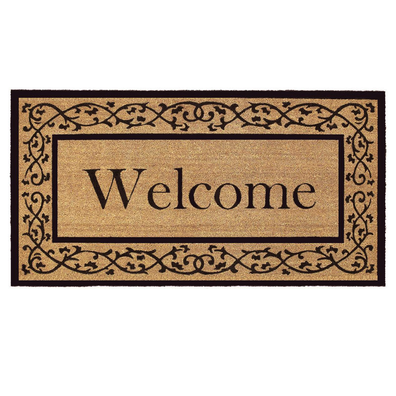 Tapis d'entrée antidérapant d'extérieur Stembridge, Rectangle 2 pi 6 po x 4 pi