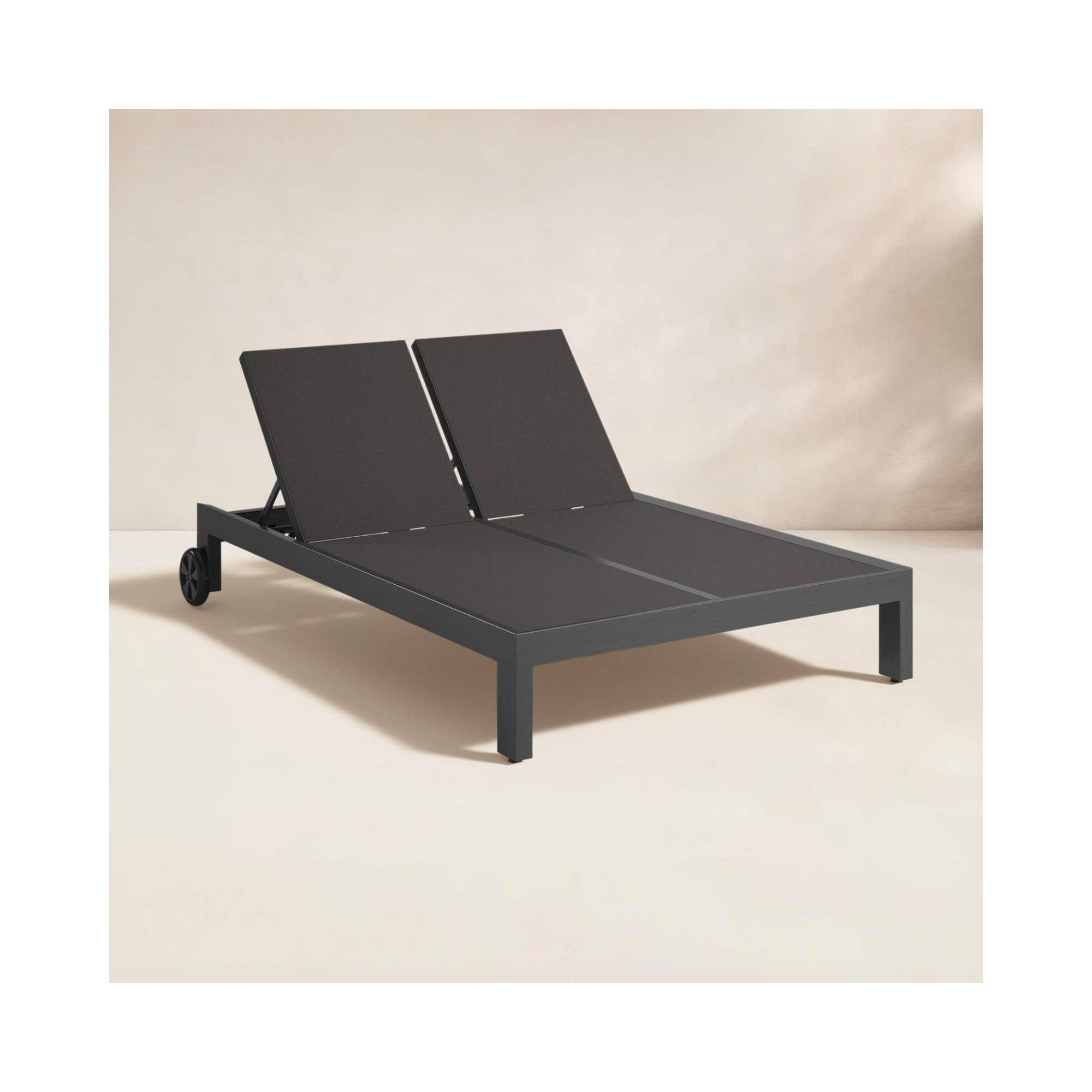 Georgie Outdoor Aluminum Chaise Lounge