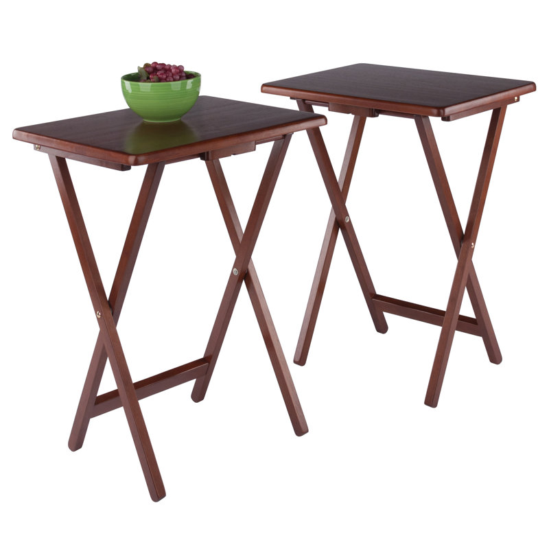 Alex 2-pc Snack Table Set, Brown