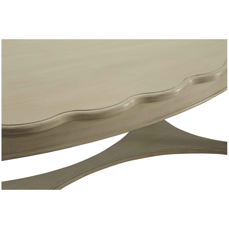 Olpe Oval Coffee Table, Antique White