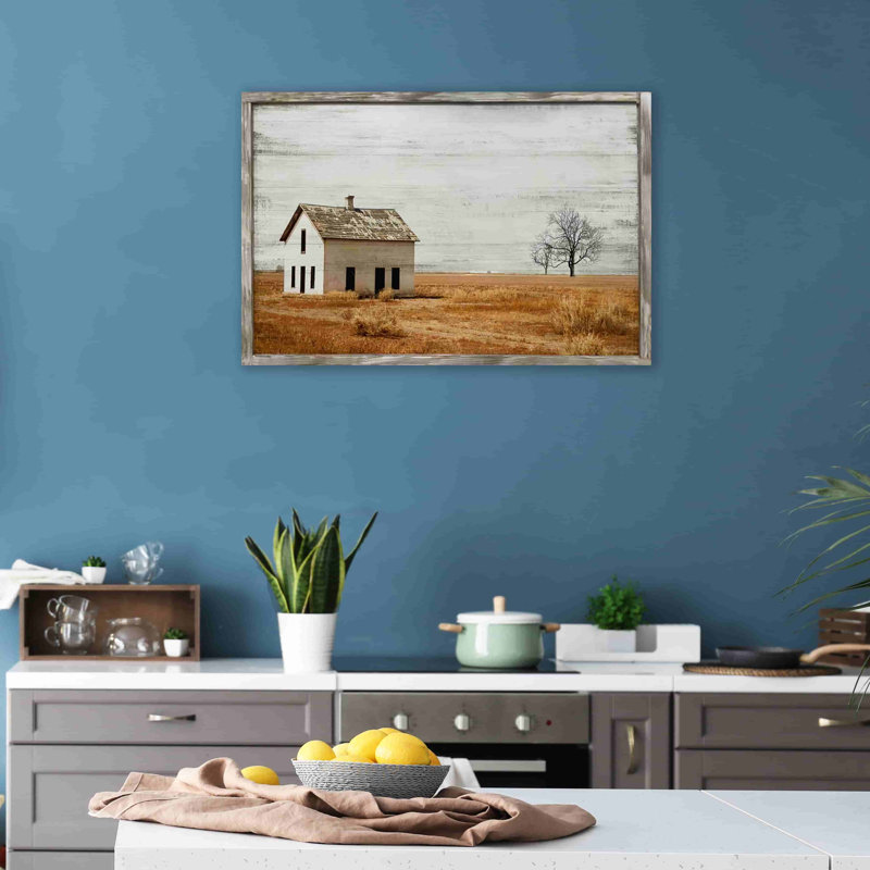 «Single Farmhouse On The Farm», reproduction sur toile, H 16 po x l 24 po x P 1,5 po