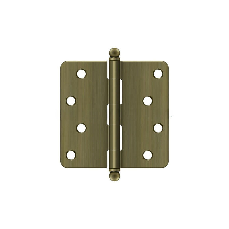 Steel Hinge, Antique Brass