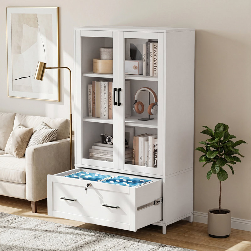 Classeur de 29,53 po de largeur Miesner, Blanc