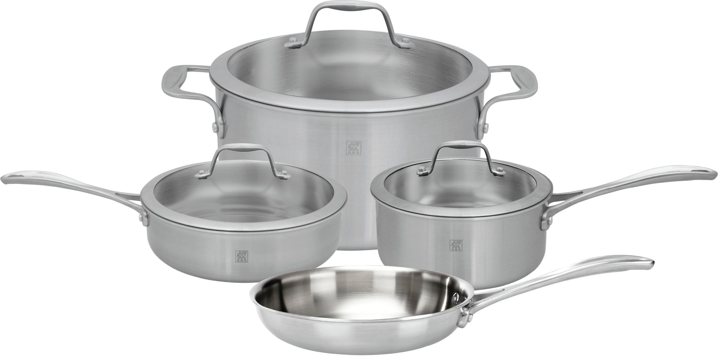 ZWILLING J.A. Henckels Zwilling Spirit 3-ply 7-piece Stainless Steel  Cookware Set & Reviews